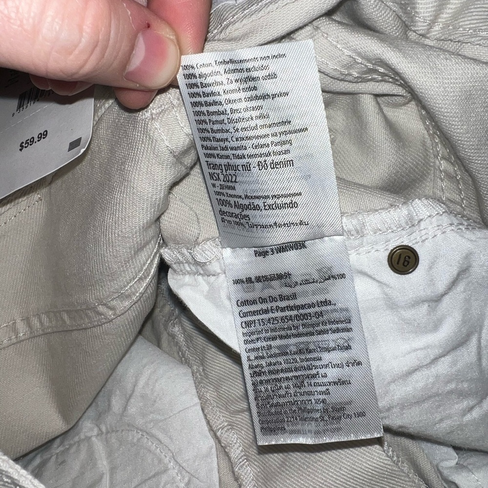 NWT Cotton On Mom Jeans-Soft Toupe - Picture 7 of 9